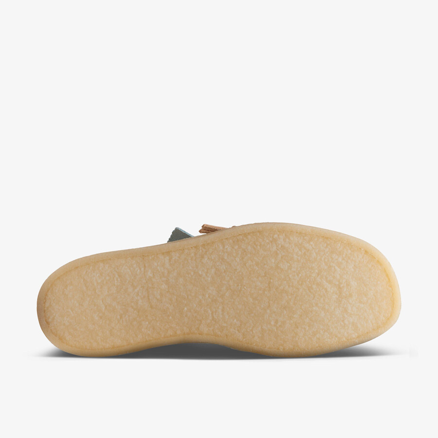 wallabee cup - blauw suède